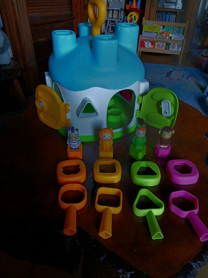 Cotoon maison des formes bleu smoby - photo numéro 2