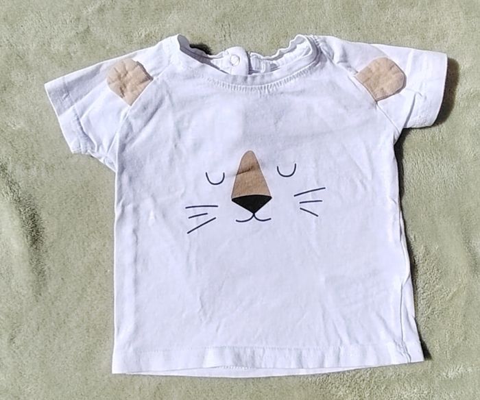 Lot 5 tee shirts manches courtes 6 mois - photo numéro 3