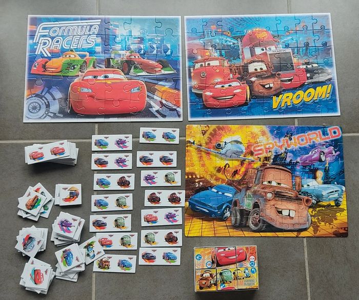 Jeux Cars puzzles,memory,cubes - photo numéro 2