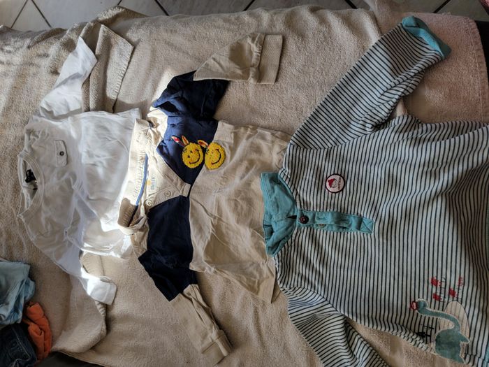 Lot de 6 Tee-shirts manches longues 9 mois garçon - photo numéro 4
