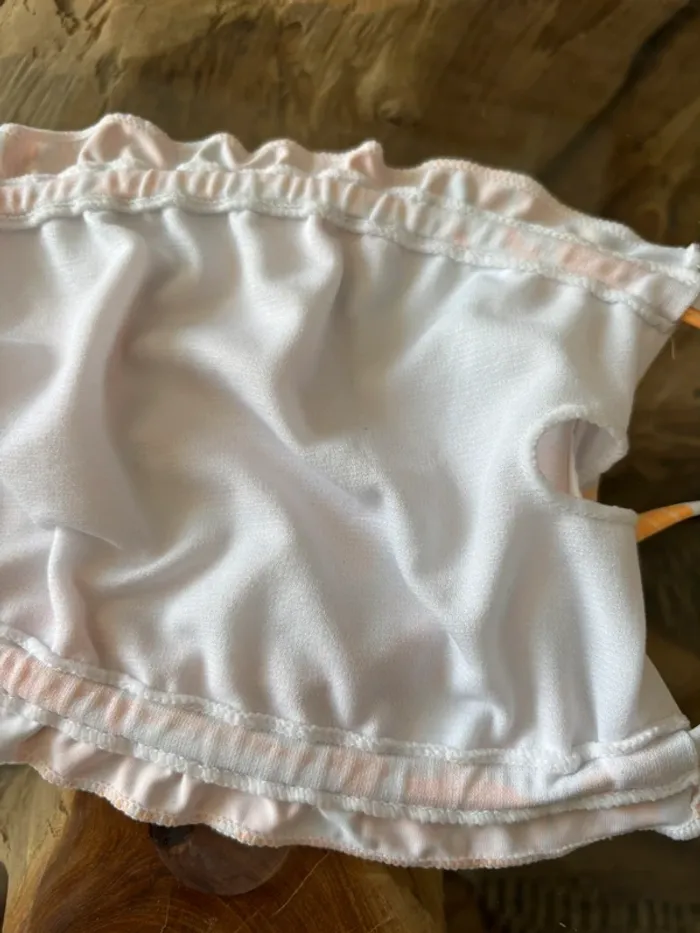 Maillot de bain 2 pièces Ardene swim blanc orange - photo numéro 7