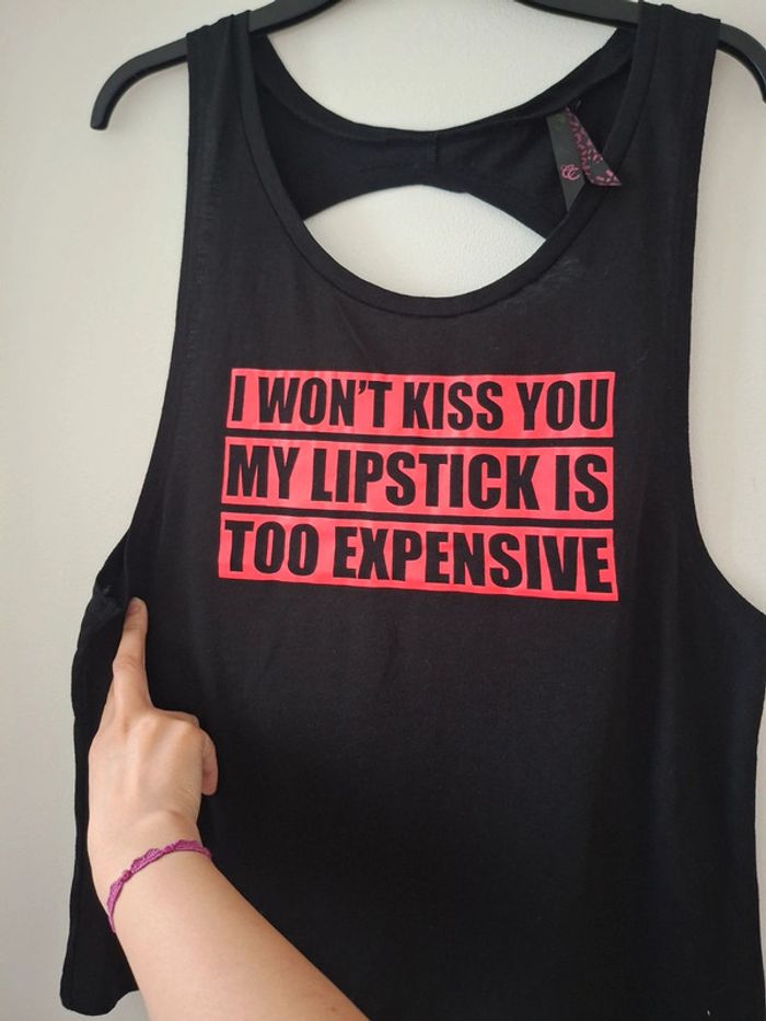 Tshirt ouverture dos noir - taille 40 - photo numéro 2