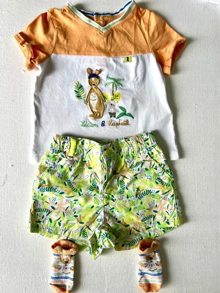 Ensemble Sergent Major 24 mois garçon – Koala & kangourou – 3 pièces – Très bon état