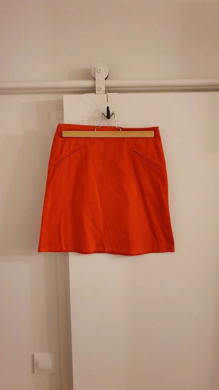 Jupe orange Camaïeu T. 34
