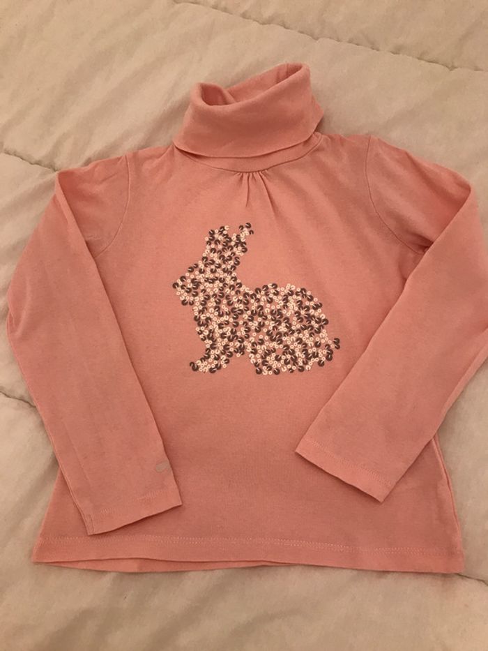 T-shirts col roulé Saumon 6 Ans