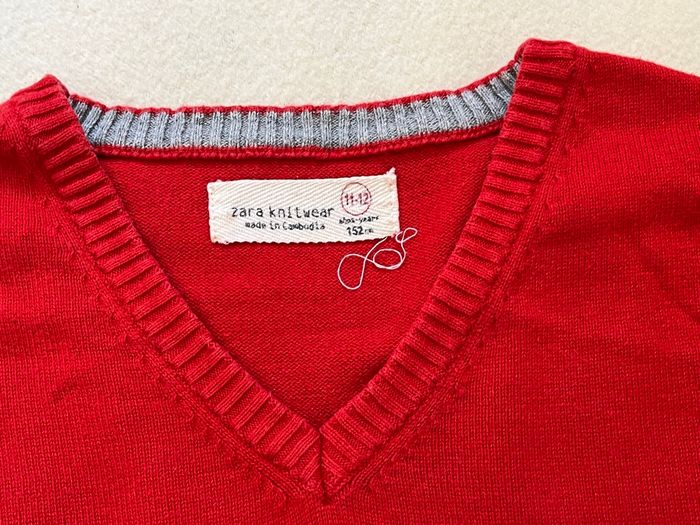 Pull Zara col V 12 ans - photo numéro 3