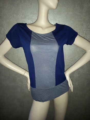 tee shirt bi matière avant première taille 36/38