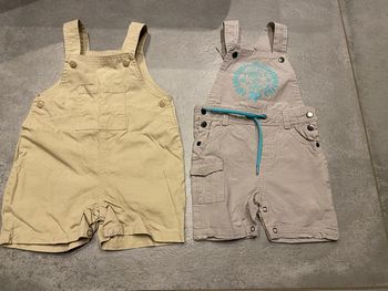 Salopette short 6 mois