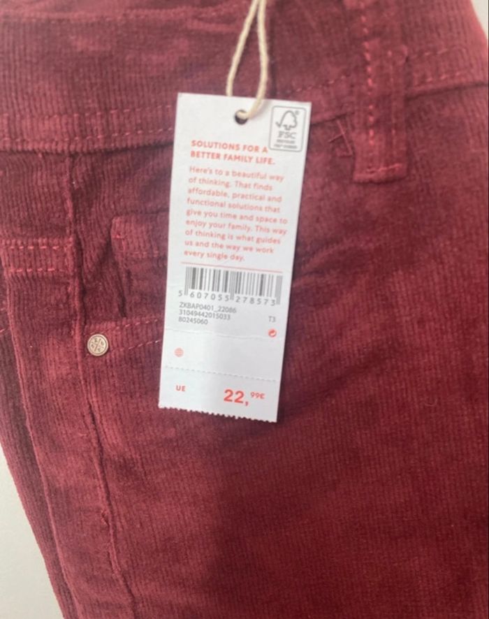 Pantalon velours garçon - neuf - Zippy - Taille 9 ans - photo numéro 5