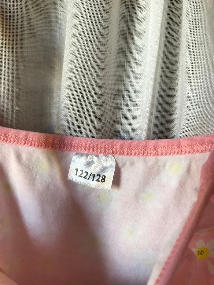 T-shirt tricot de corps rose à pâquerettes 7-8 ans zeeman - photo numéro 3