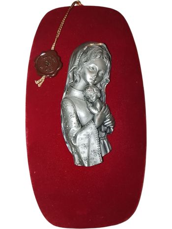 Cadre Vierge à l'Enfant Etains du prince