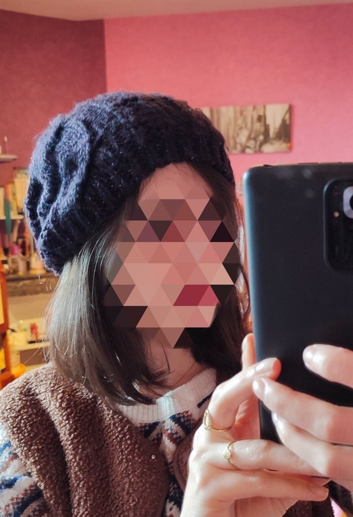 Bonnet prune à paillettes Promod - photo numéro 4