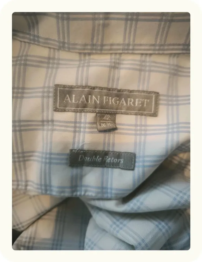 Chemise manches courtes homme Alain Figaret Taille XL 42 - photo numéro 4