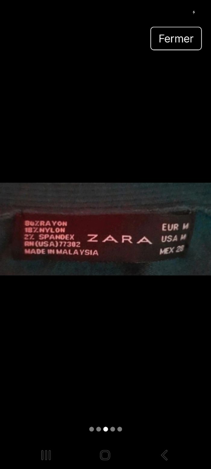 Pull grand col V et manches 3/4de chez zara - photo numéro 2