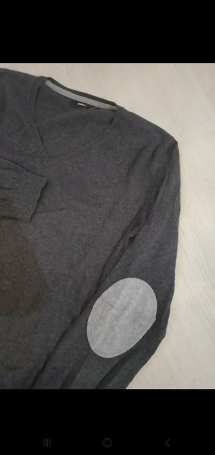 Pull gris chiné - Celio - taille M - photo numéro 2