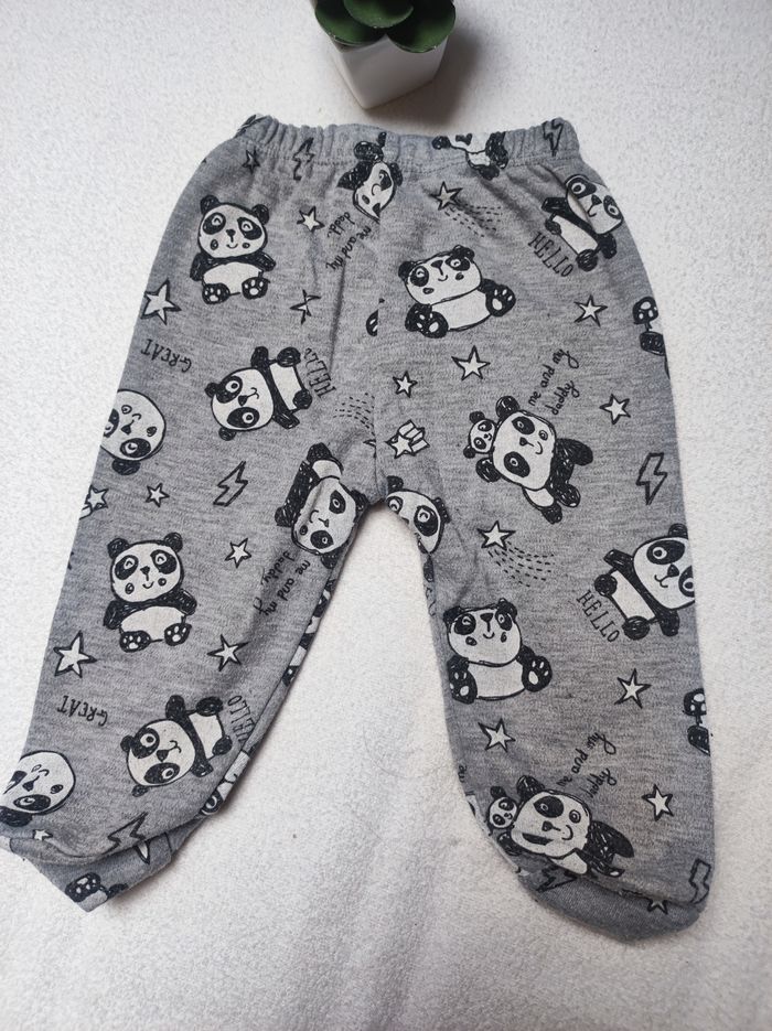 Pantalon avec pieds motif Panda - Taille 3 mois - Necix's - photo numéro 3