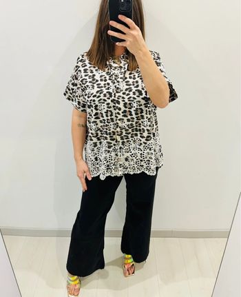 🌸 Chemise manches courtes - léopard  🌸