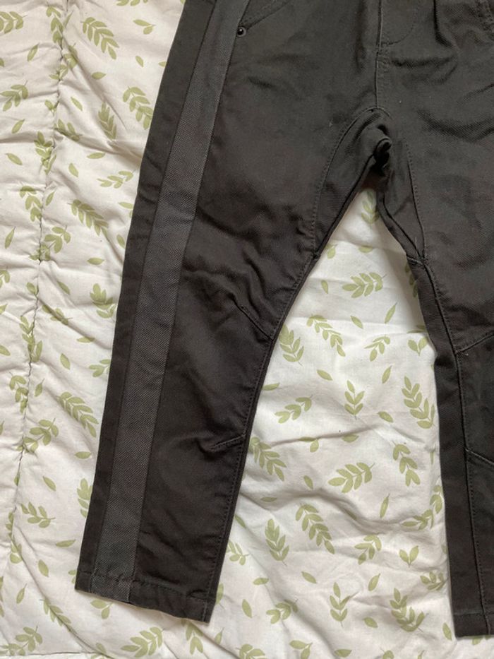 pantalon slim gris et noir taille réglable 3 ans kiabi - photo numéro 6