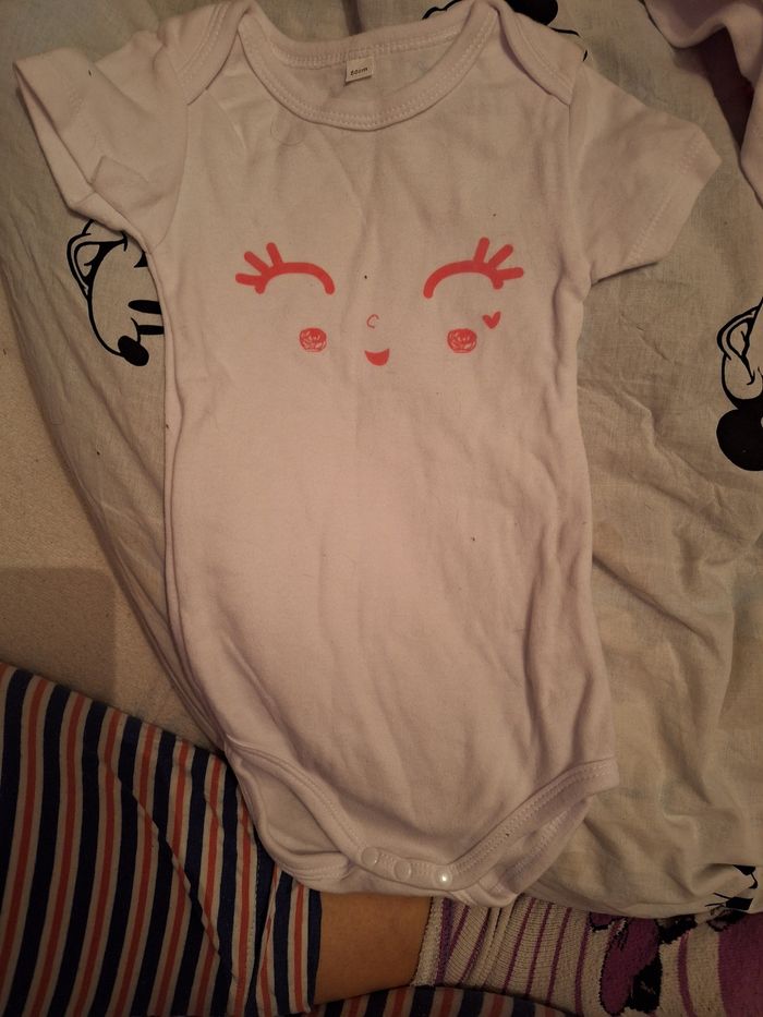 Lots de 4 body manche court 86cm - photo numéro 5