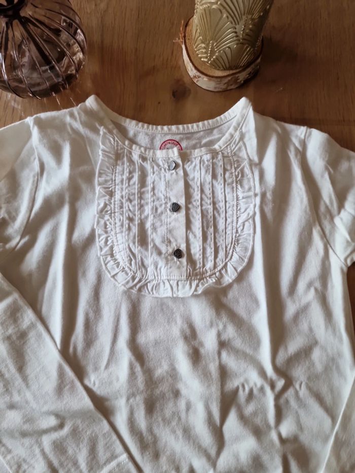 T shirt manche longue effet chemise 8 ans - photo numéro 3