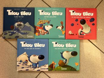 Lot 5 livres enfants Tilou bleu 