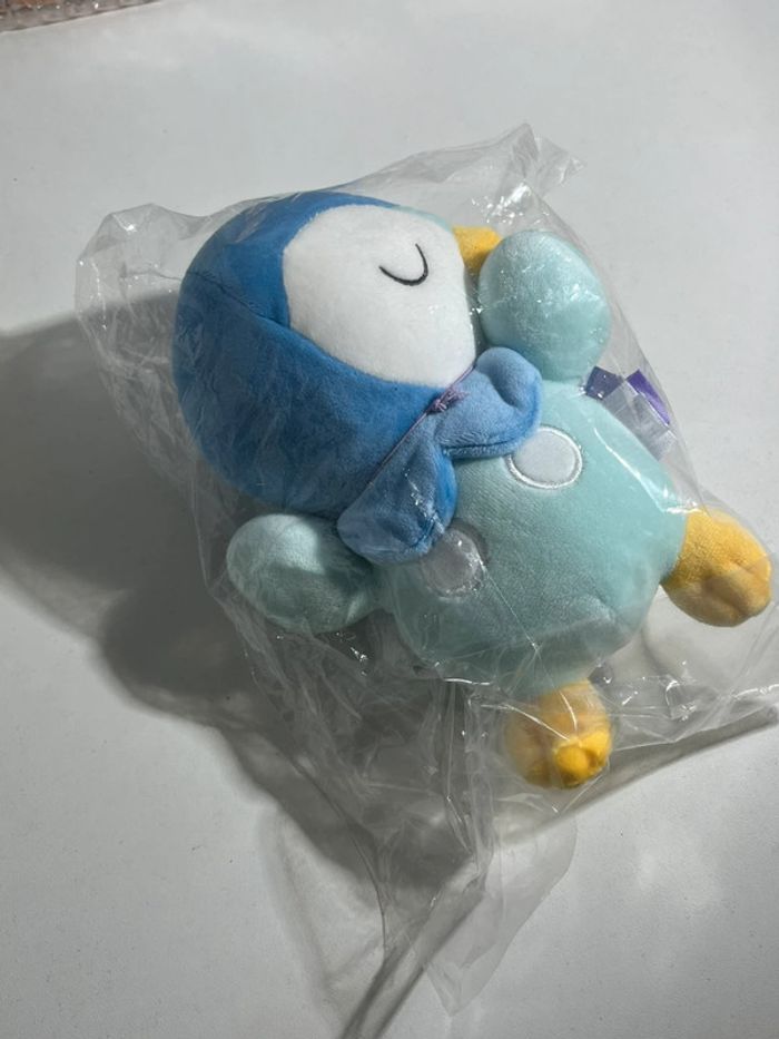 Peluche Sleepy Piplup / Tiplouf Takara Tomy - photo numéro 3