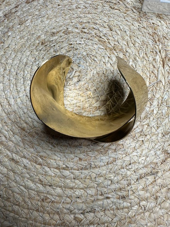 Manchette métal doré - photo numéro 2