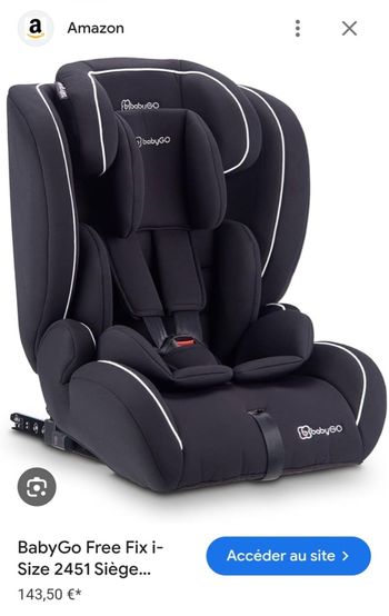 Siège auto isofix 