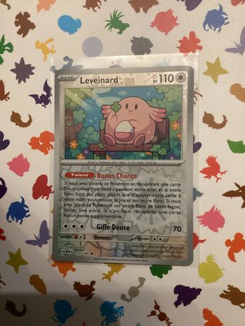 carte Pokémon leveinard reverse 113/165 EV3.5 collection 151 FR neuf sortie de booster