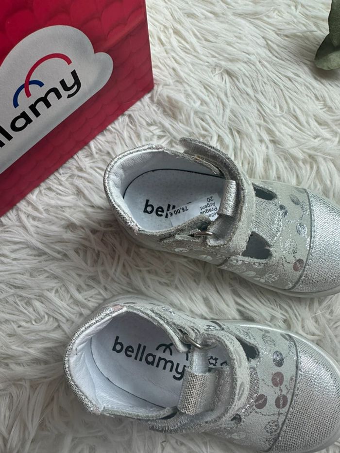 Paire de chaussures argentées Bellamy taille 20 - photo numéro 4