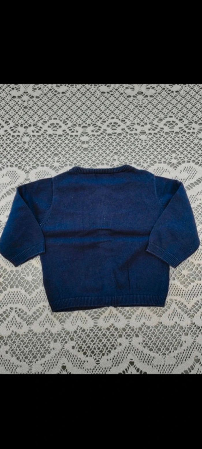 💙Gilet bleu 6 mois Kiabi - photo numéro 3