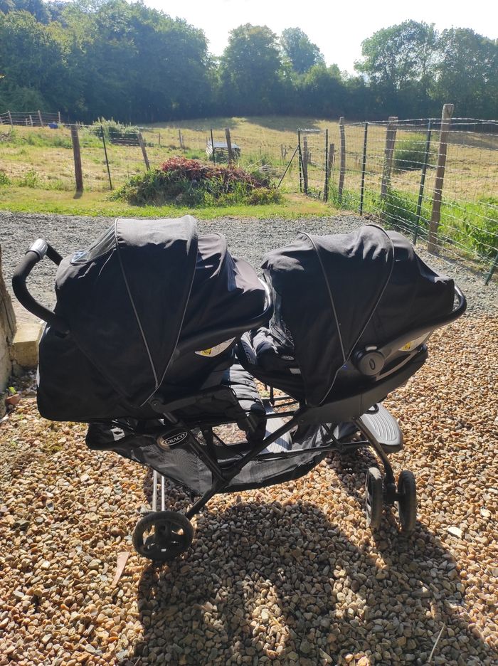 Poussette double graco+ cosy