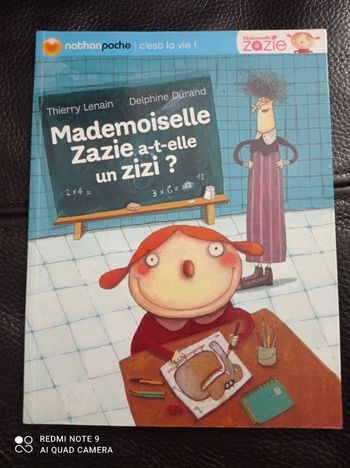 Livre enfant, Mademoiselle Zazie a t'elle un zizi ? Nathan poche