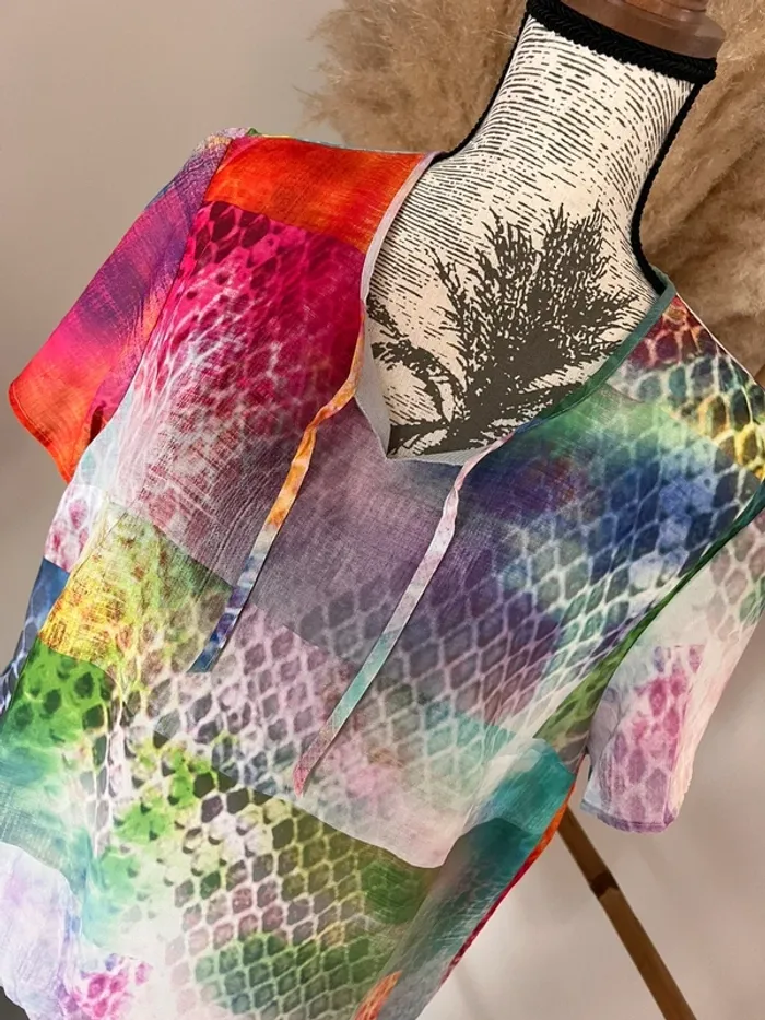 Haut fluide multicolore - photo numéro 2