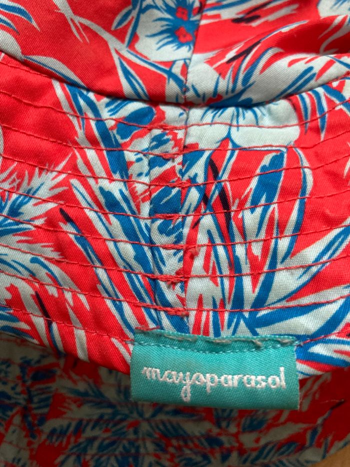 chapeau bob anti UV fleuri taille 18/24 mois - photo numéro 4