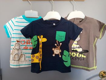 Lot t-shirt 6 mois