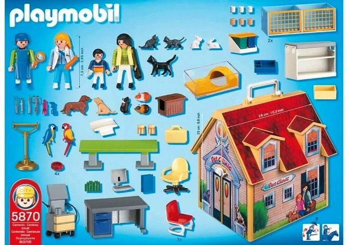 Playmobil 5870 clinique vétérinaire pets