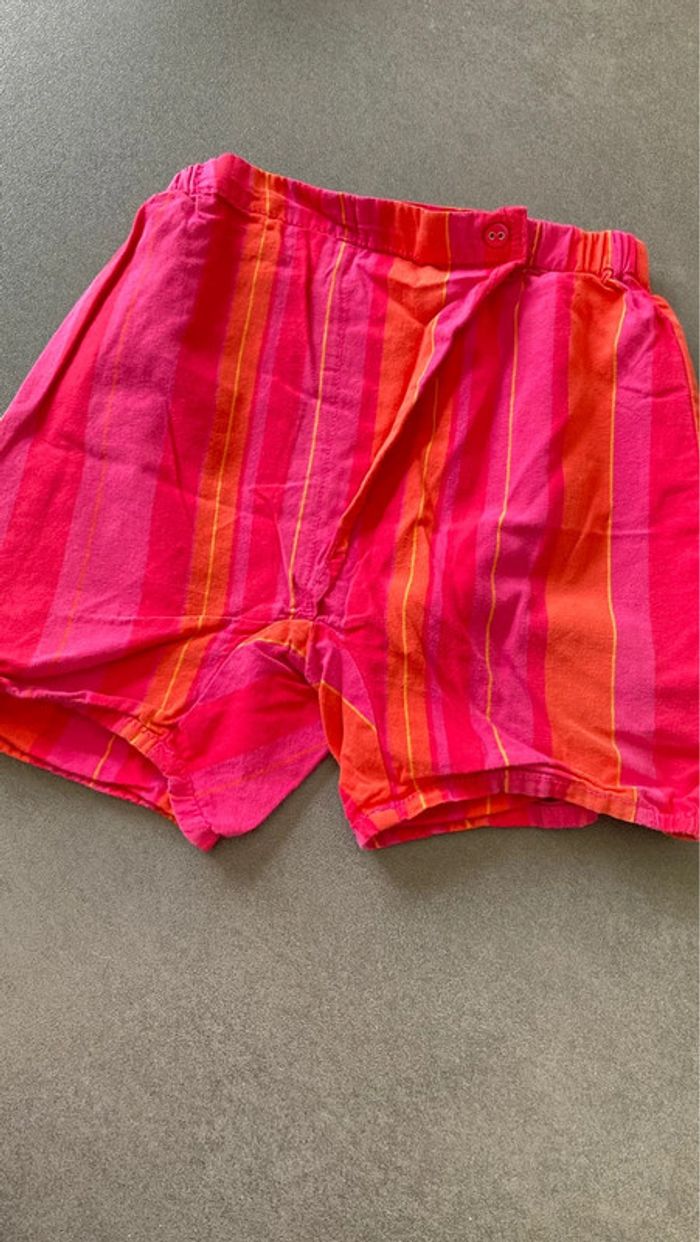 Ensemble lot DPAM short et chemise bébé fille vêtement 18 24 mois 2 ans - photo numéro 2