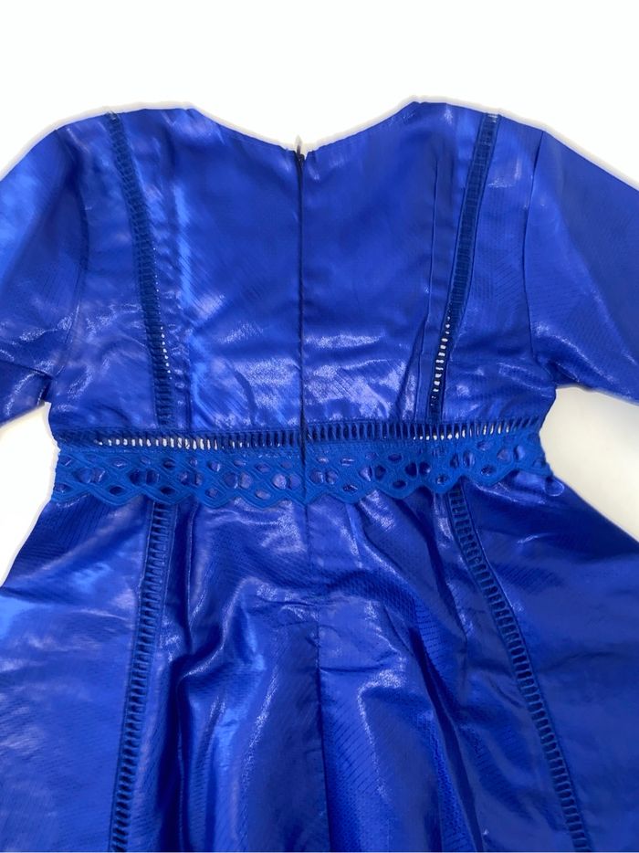 Robe en bazin pour fille couleur bleu - photo numéro 9
