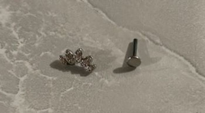 Piercing hélix/tragus/labret Evy’s Secrets – Acier chirurgical 316L – Neuf avec étiquette - photo numéro 4