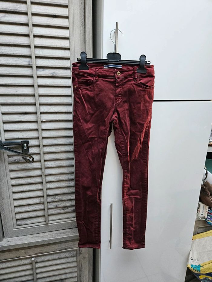 Pantalon bordeaux Massimo Dutti taille 36