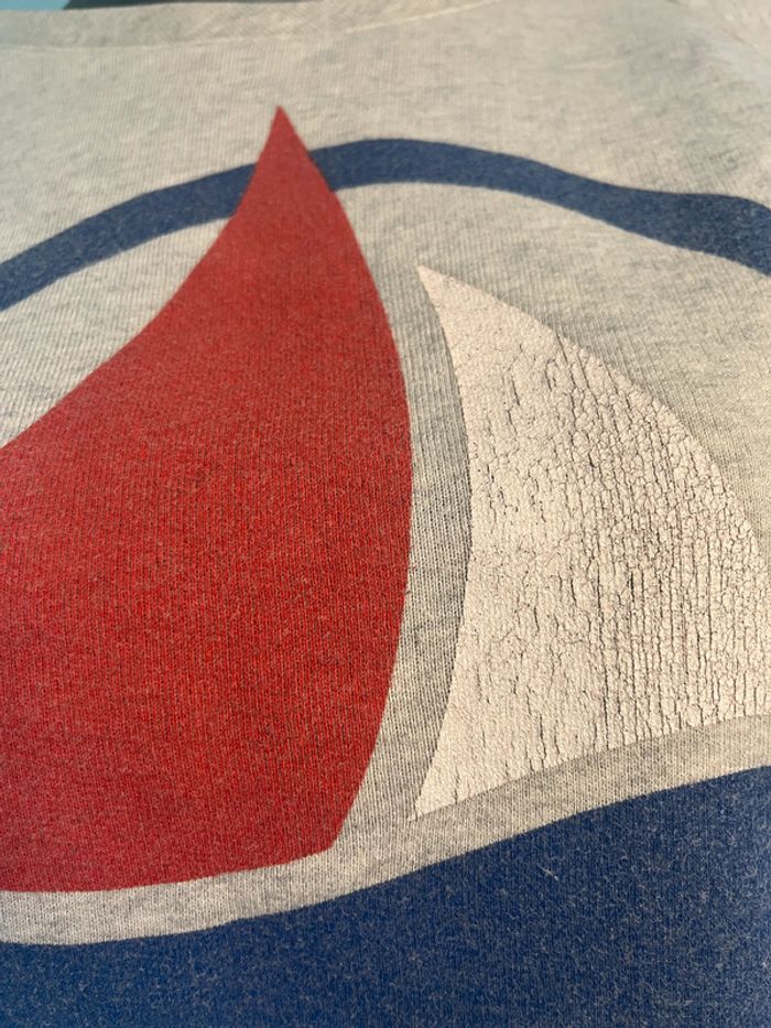 Pull gris col rond Petit Bateau taille XXS - photo numéro 2