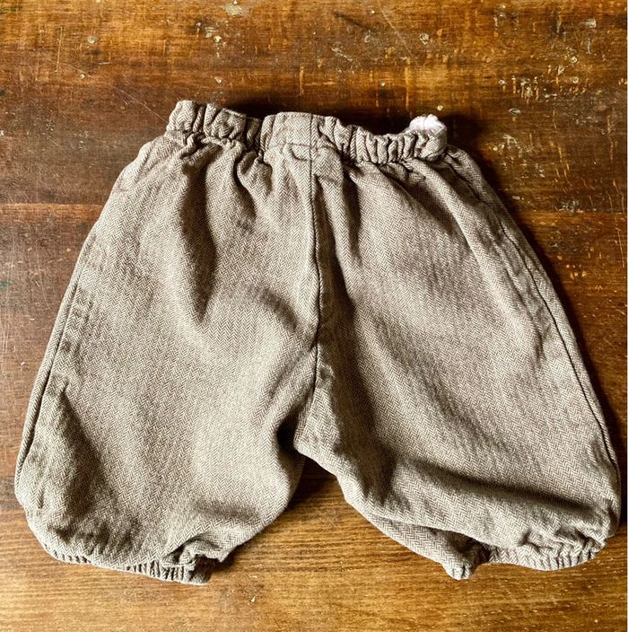 Bloomer / short hiver chevrons bruns 12 mois Bout’chou - photo numéro 6