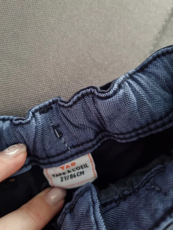 Pantalon 2 ans bleu marine skinny TAO - photo numéro 4