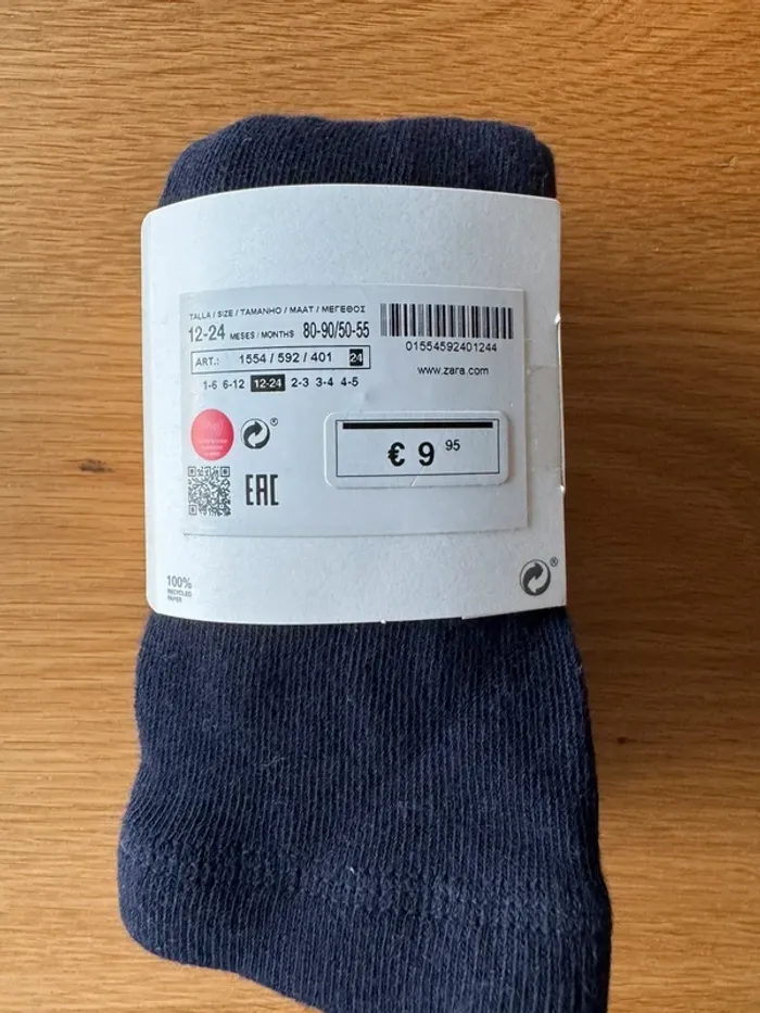 2 paires de collants bleu marine NEUF - Taille 2 Ans - photo numéro 4