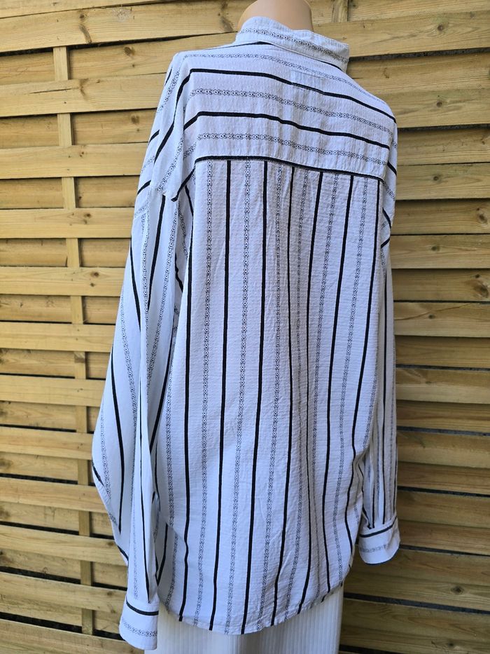 Chemise mixte 🍒Vintage 70 fabriqué en France🍒taille 42/44 - photo numéro 2