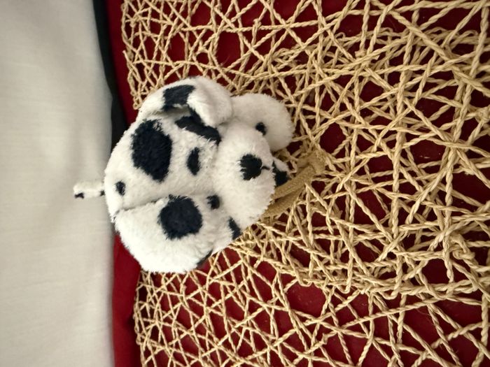 Peluche doudou chien Dalmatien - photo numéro 2
