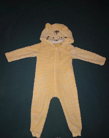 Sur-pyjama animal jaune mixte 2 ans