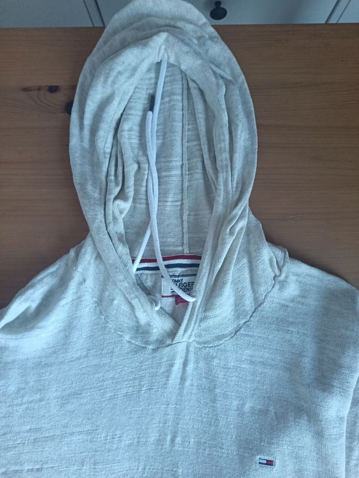 Pull a capuche léger écru Tommy Hilfiger - photo numéro 6