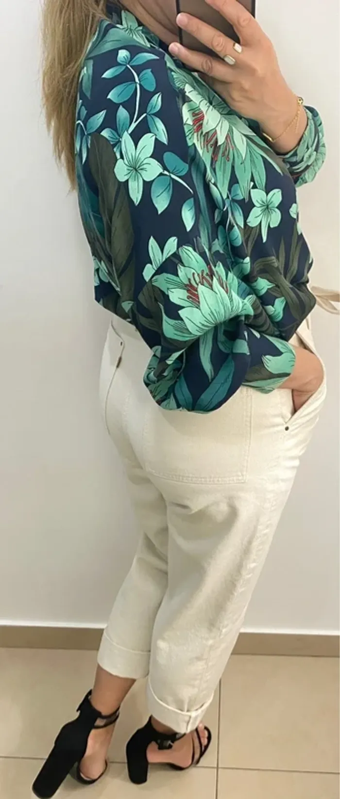Chemise Zara Imprimé florale Taille M - photo numéro 6